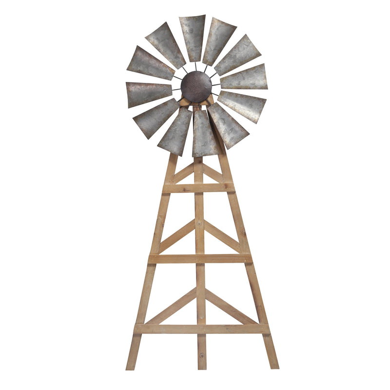 Wood/Metal Windmill Wall Decor