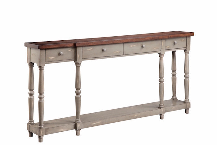 13134 - Simpson Four Drawer Console - Free Shipping!, Accent Consoles, Stein World, - ReeceFurniture.com - Free Local Pick Ups: Frankenmuth, MI, Indianapolis, IN, Chicago Ridge, IL, and Detroit, MI