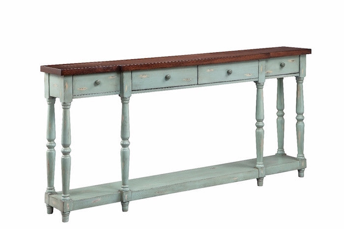 13136 - Simpson Four Drawer Console - Free Shipping!, Accent Consoles, Stein World, - ReeceFurniture.com - Free Local Pick Ups: Frankenmuth, MI, Indianapolis, IN, Chicago Ridge, IL, and Detroit, MI