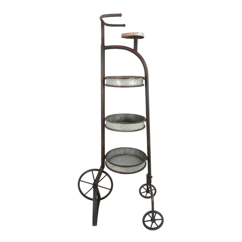 3-Tier Metal Tricycle Planter,Kd
