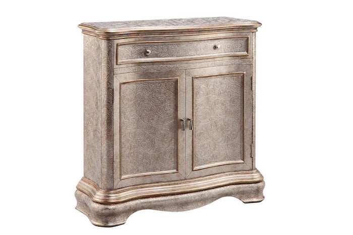 13349 - Jules Champagne Accent Cabinet - Free Shipping!, Accent Cabinets, Stein World, - ReeceFurniture.com - Free Local Pick Ups: Frankenmuth, MI, Indianapolis, IN, Chicago Ridge, IL, and Detroit, MI