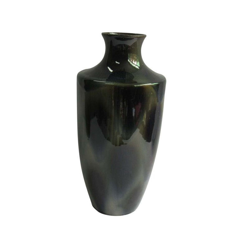 Shadowed Green Ceramic Vase 15.75"