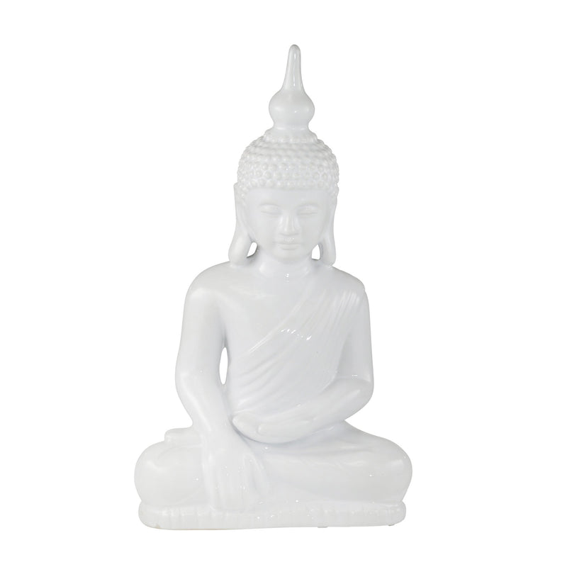White Ceramic Buddha