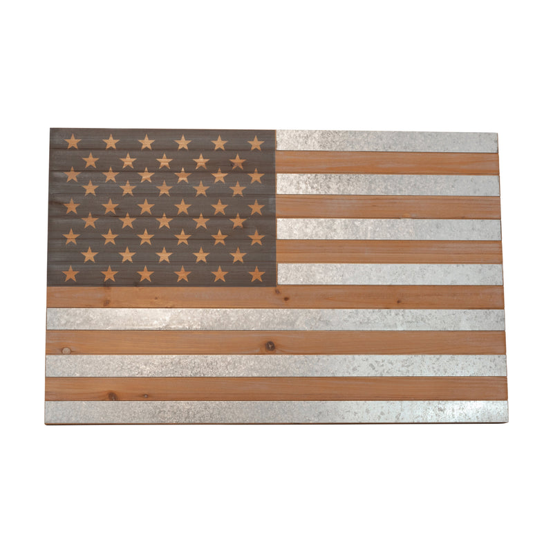 Wood/Tin American Flag