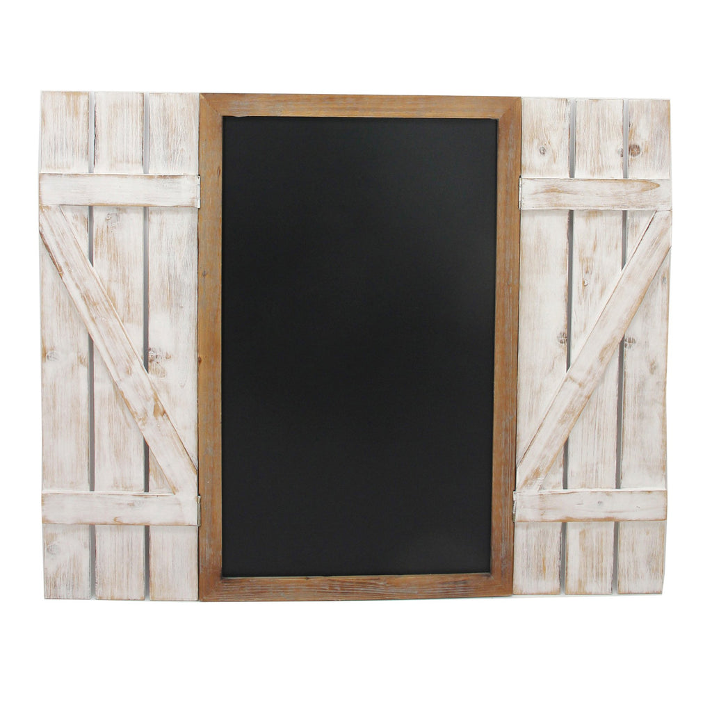 White Wood Fence Chalkboard