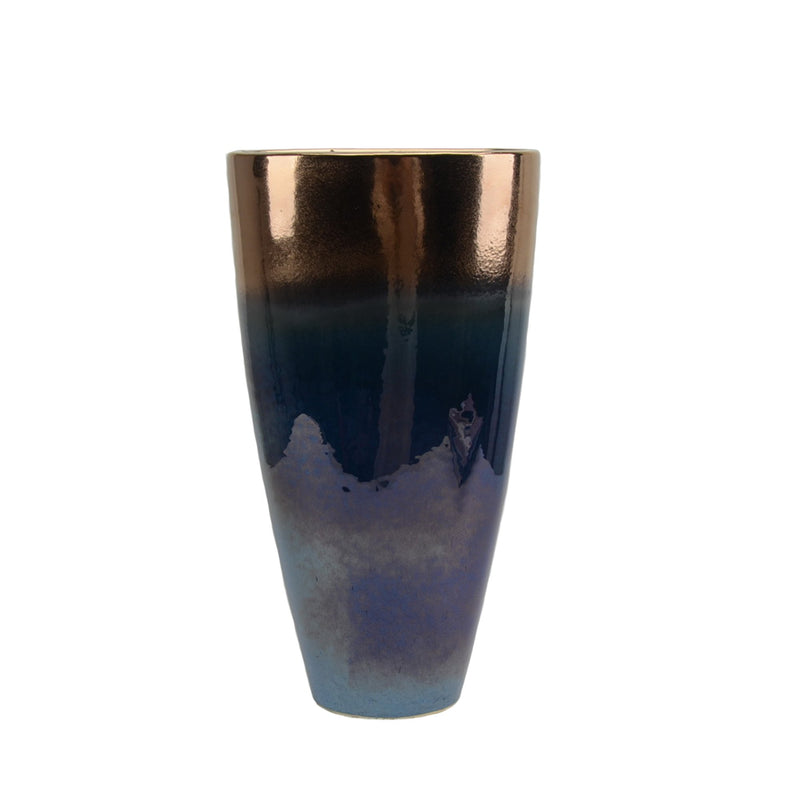 Copper/Blue Ombre Vase 20"