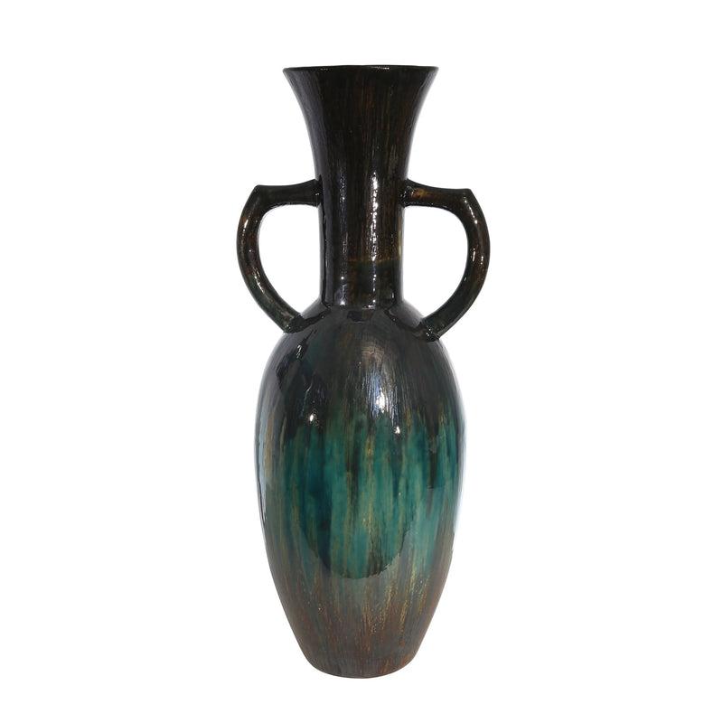 Ceramic 31" Vase, Green Multi