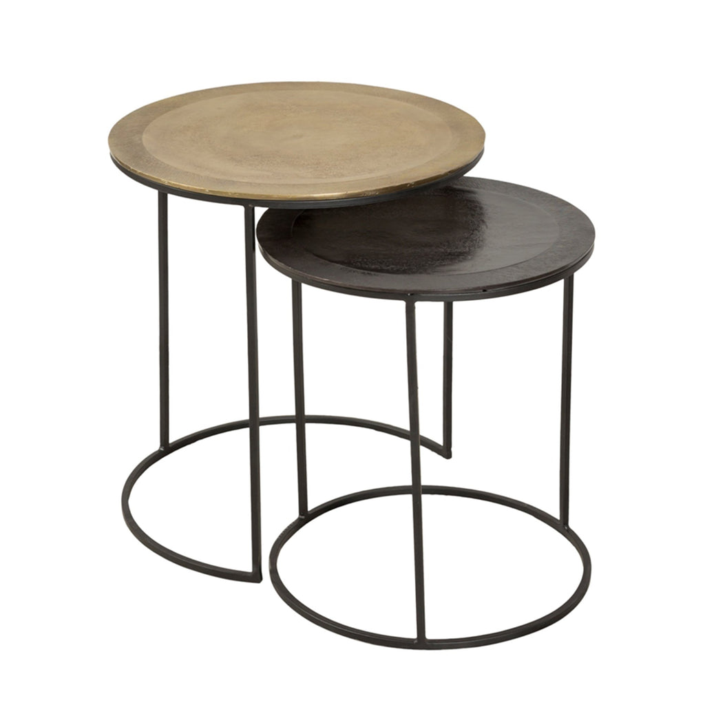 S/2 Aluminum Nesting Tables, Multi