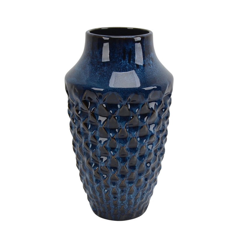 Ceramic Vase 12", Blue