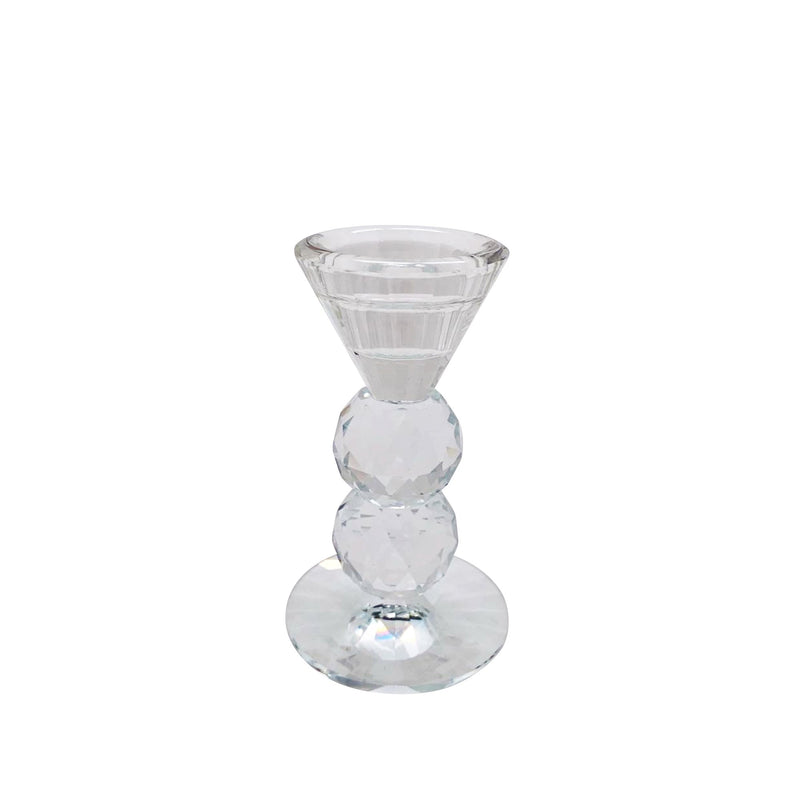 Glass 5" Candle Holder, Clear