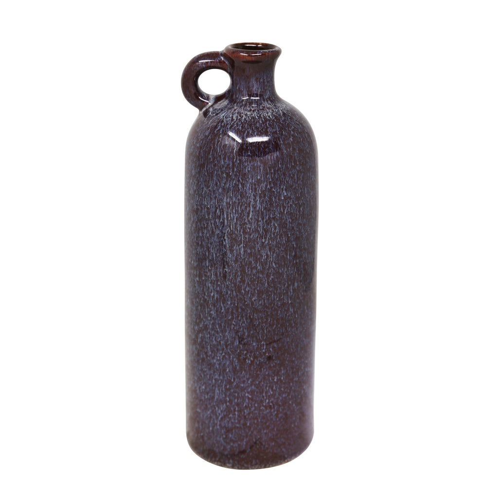 Ceramic 10.25" Tall Jug, Blue/Purple