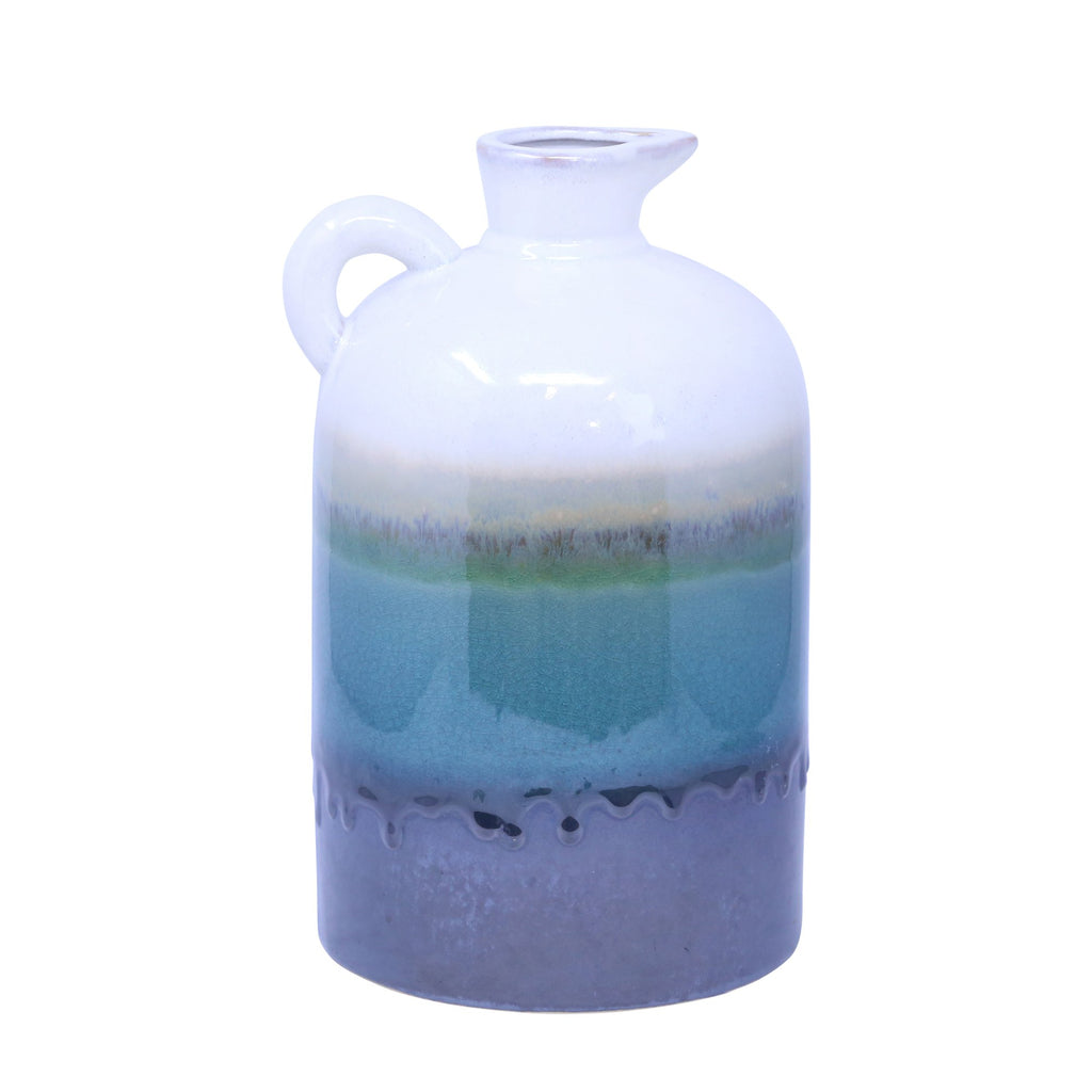 Ceramic 10.25 Pitcher, Green Drip