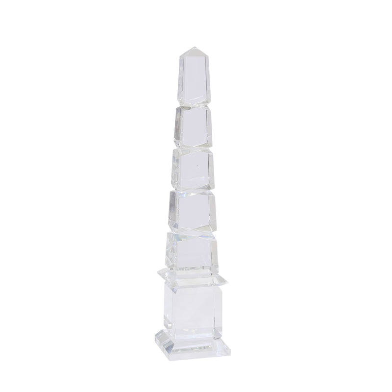 Crystal Obelisk 17.5", Clear