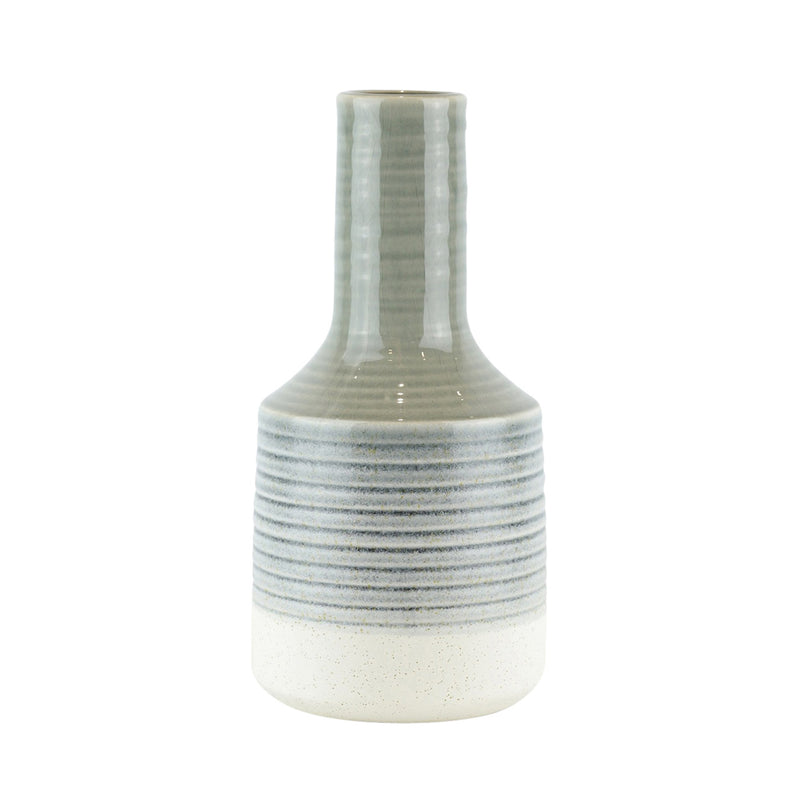 Ceramic Genie Vase 13.5", Gray