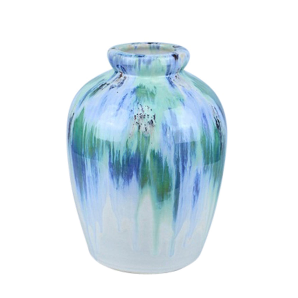 Ceramic Vase, 11.5", Multi