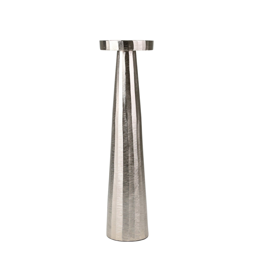 Aluminum 21" Pillar Holder, Silver