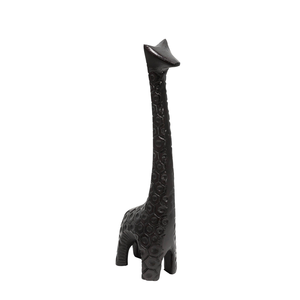 Aluminum 12" Giraffe Sculpture, Dark Bronze