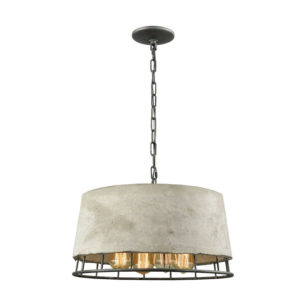Brocca - Chandelier - Silverdust Iron