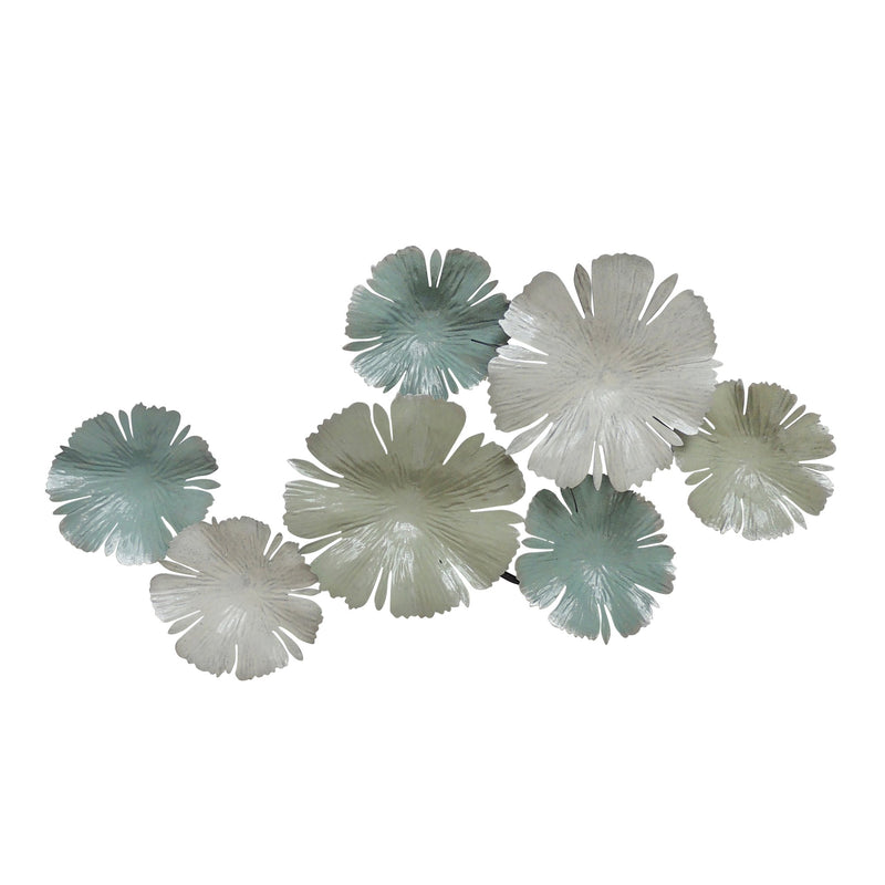 Metal 26.5" Floral Wall Decor, Multi, Wb