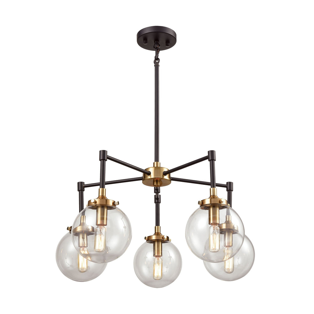 Boudreaux - Chandelier - Matte Black, Antique Gold, Antique Gold