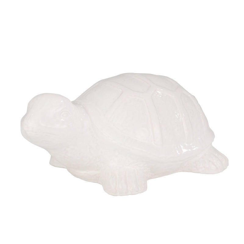 Ceramic 17.5 Turtle, White