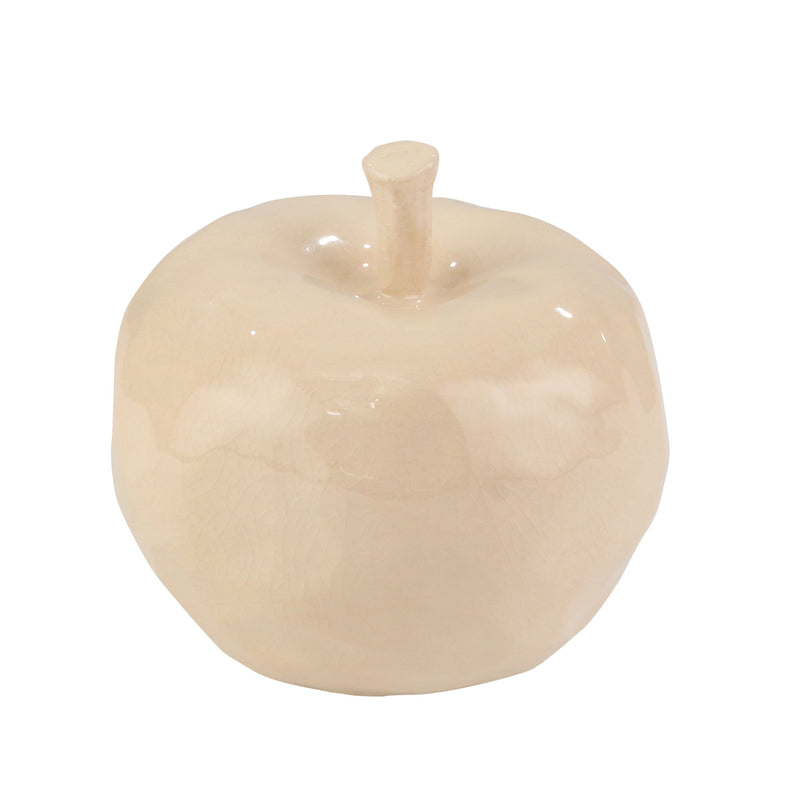 Ceramic 6" Apple, Cream