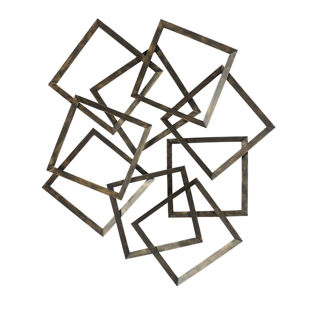 Metal, 41" 2Tone Wall Décor, Bronze Wb
