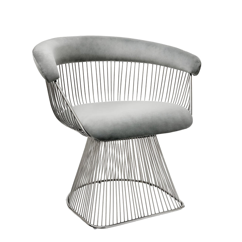 Strand Chair, Gray/Silver