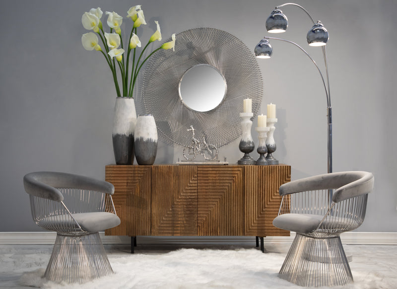 Strand Chair, Gray/Silver