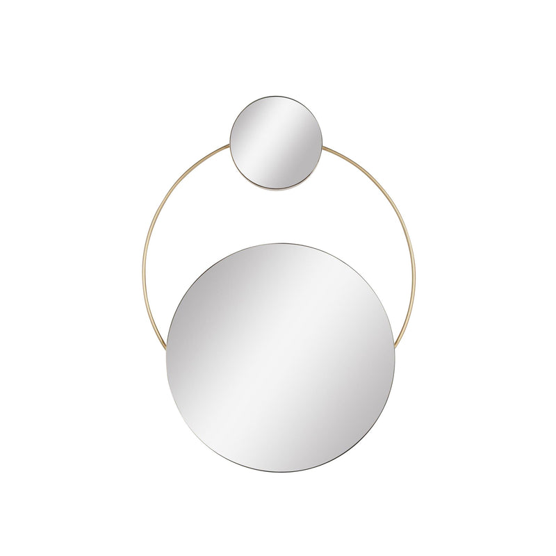 Metal 33"H Wall Mirror, Gold, Wb