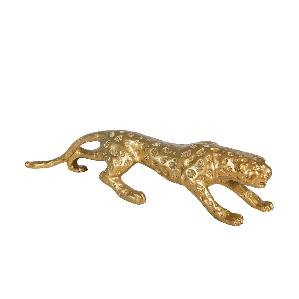 Resin, Leopard Tabletop Decor,Gold