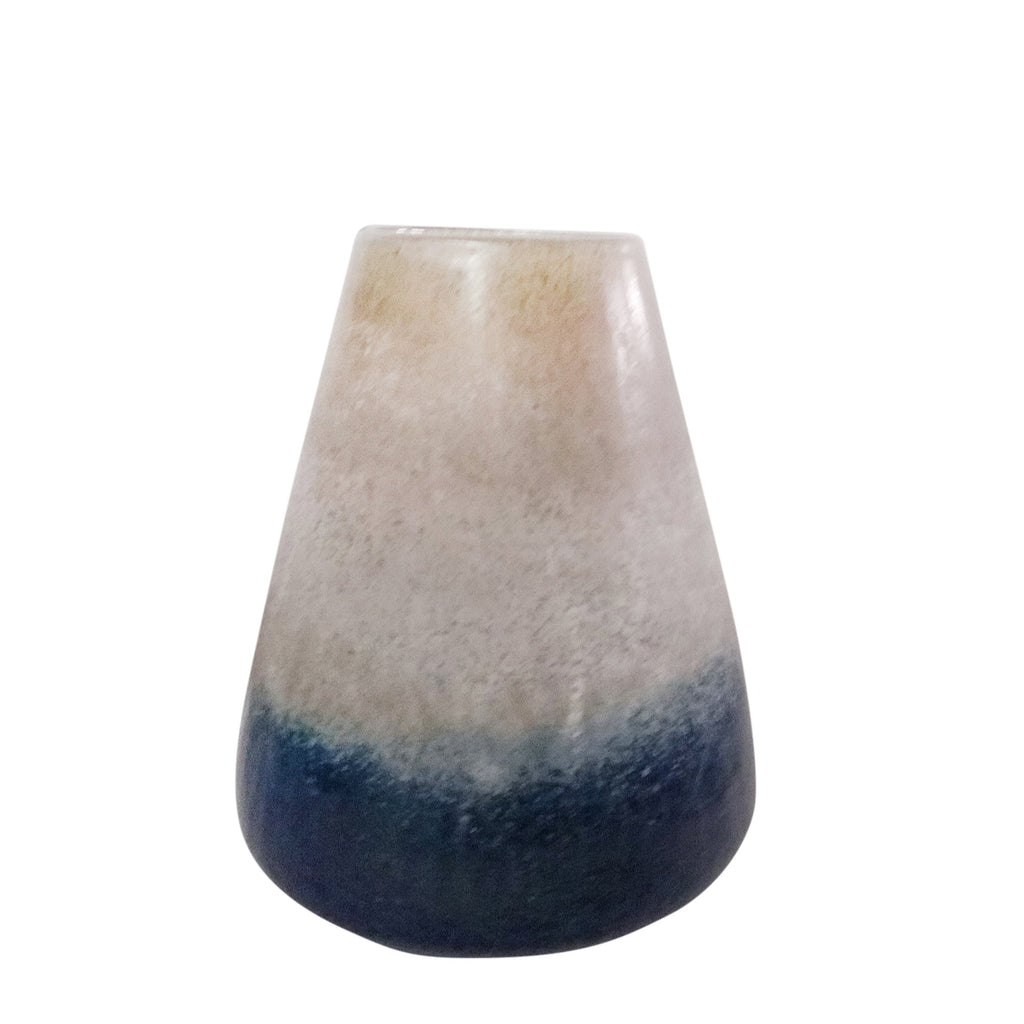 Glass 11" Tri-Color Vase, Multi