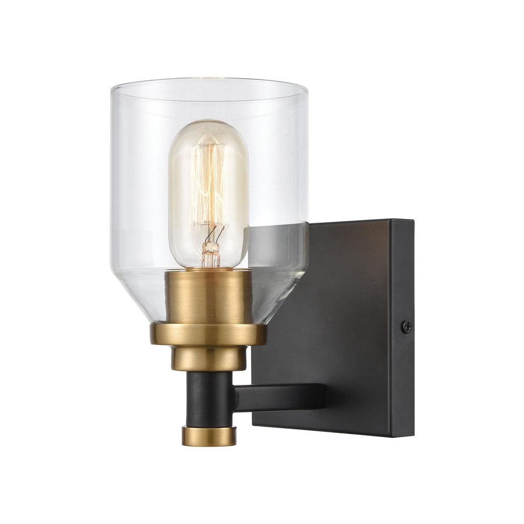 Cambria - Vanity Light - Matte Black, Satin Brass, Satin Brass