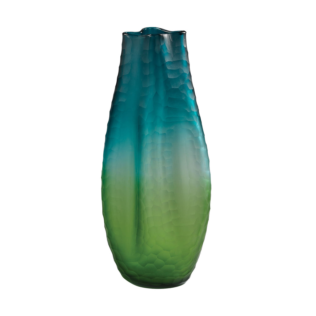 154-003 Large Faceted Amorphous Glass Vase - Free Shipping!, Vase/Urn, Dimond Home, - ReeceFurniture.com - Free Local Pick Ups: Frankenmuth, MI, Indianapolis, IN, Chicago Ridge, IL, and Detroit, MI