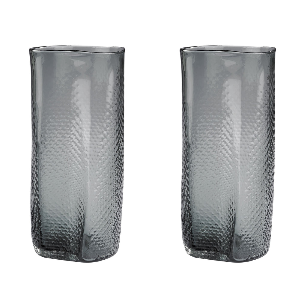 154-015/S2 Etched Glass Vases In Grey - Set of 2 - Free Shipping!, Vase/Urn, Dimond Home, - ReeceFurniture.com - Free Local Pick Ups: Frankenmuth, MI, Indianapolis, IN, Chicago Ridge, IL, and Detroit, MI