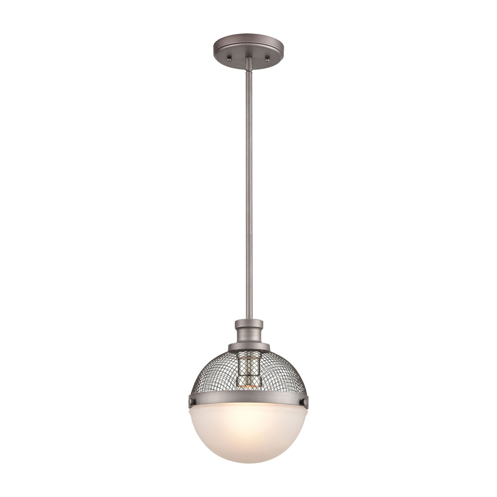Calabria - Mini Pendant - Weathered Zinc, Polished Nickel, Polished Nickel