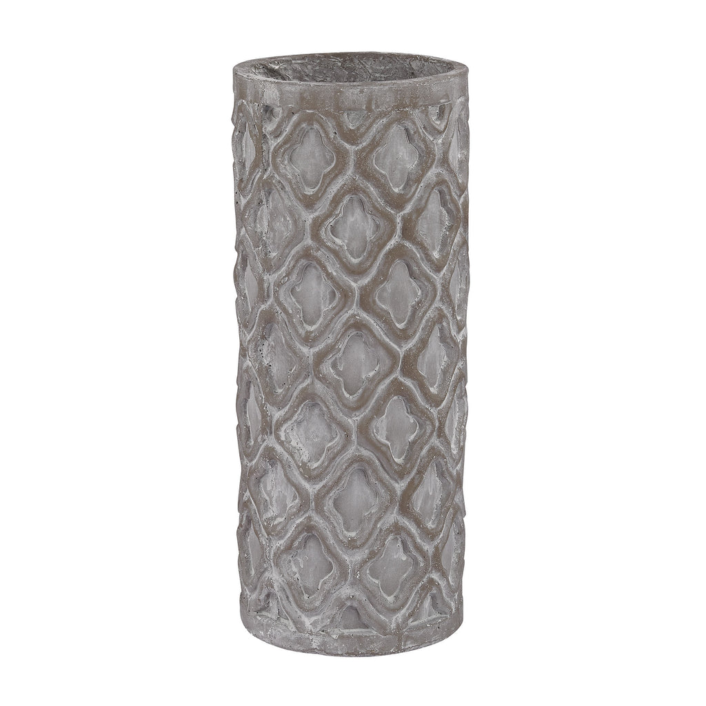 156-003 Antique Gray Organic Patterned Vase - Short, Vase/Urn, Dimond Home, - ReeceFurniture.com - Free Local Pick Ups: Frankenmuth, MI, Indianapolis, IN, Chicago Ridge, IL, and Detroit, MI