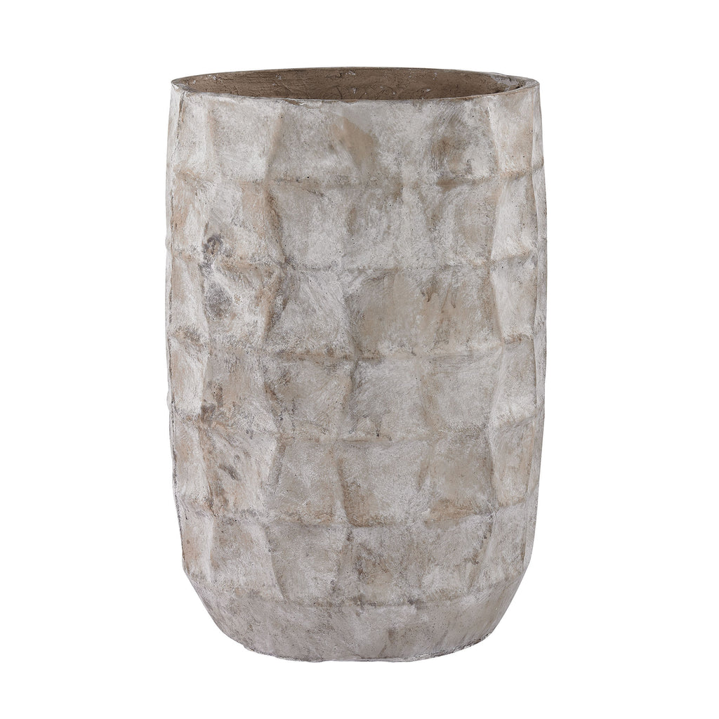 156-007 Aged Powdered Vase With Faceted Texture - Free Shipping!, Vase/Urn, Dimond Home, - ReeceFurniture.com - Free Local Pick Ups: Frankenmuth, MI, Indianapolis, IN, Chicago Ridge, IL, and Detroit, MI