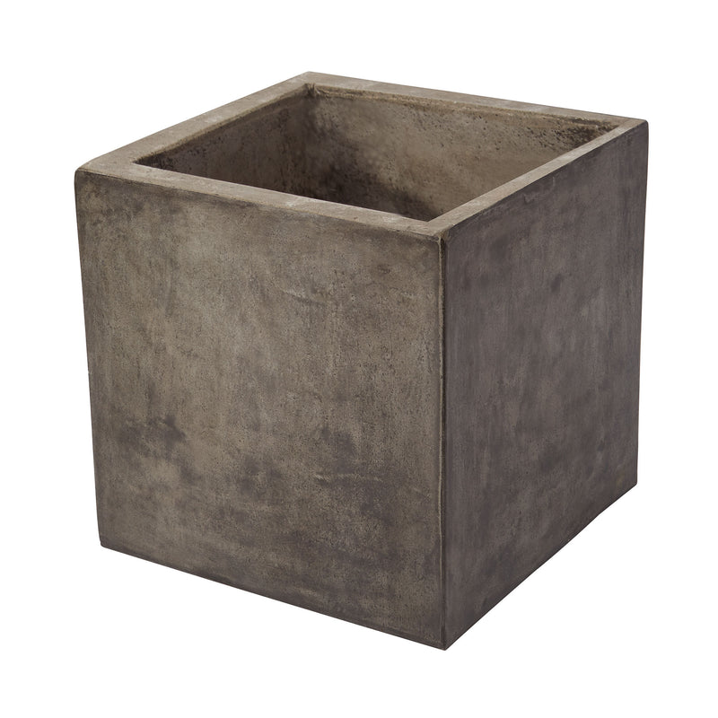 157-007 Cubo Cement Planter - Free Shipping!, Vase/Urn, Dimond Home, - ReeceFurniture.com - Free Local Pick Ups: Frankenmuth, MI, Indianapolis, IN, Chicago Ridge, IL, and Detroit, MI