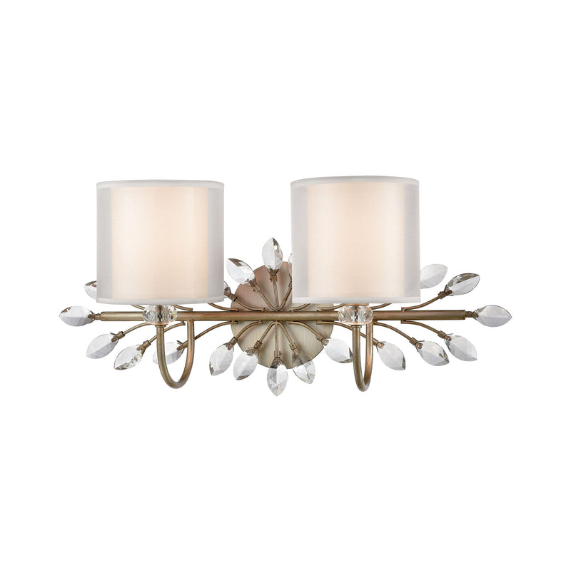 Asbury - Vanity Light - Aged Silver
