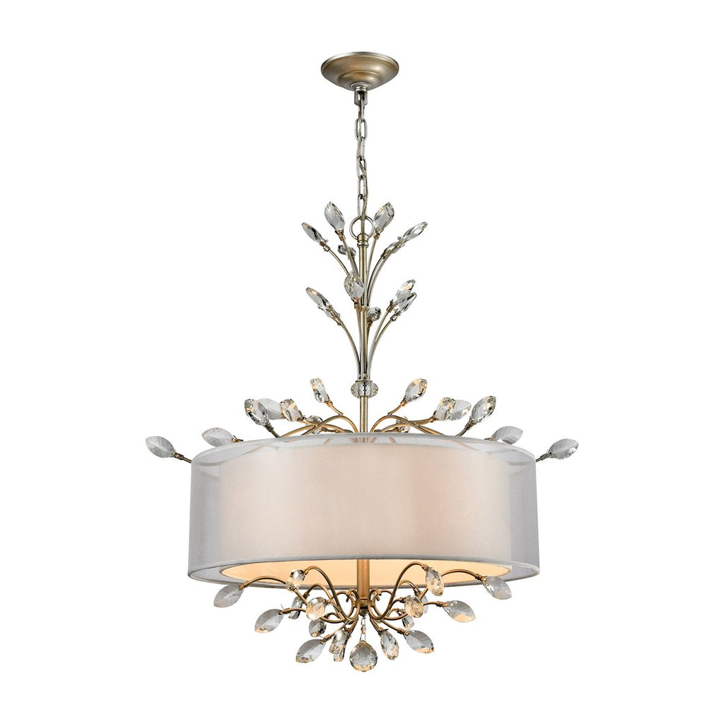 Asbury - Chandelier - Aged Silver