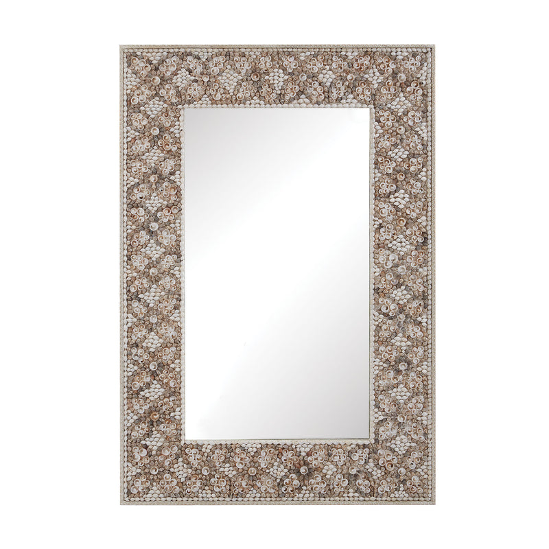 163-006 Cross Hatch Shell Mirror - Free Shipping!, Mirror, Dimond Home, - ReeceFurniture.com - Free Local Pick Ups: Frankenmuth, MI, Indianapolis, IN, Chicago Ridge, IL, and Detroit, MI