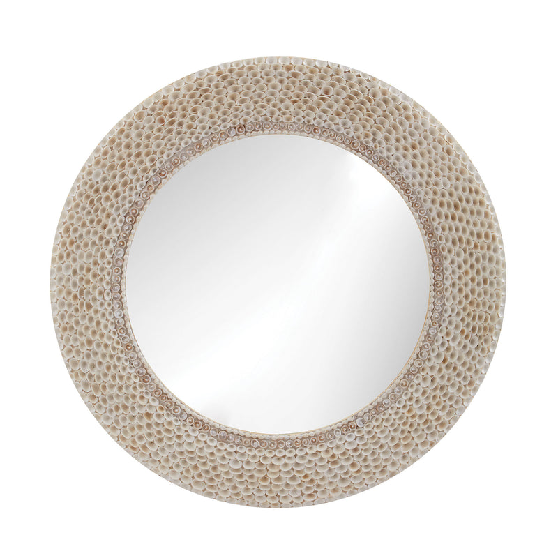 163-007 Ribbed Ring Shell Mirror - Free Shipping!, Mirror, Dimond Home, - ReeceFurniture.com - Free Local Pick Ups: Frankenmuth, MI, Indianapolis, IN, Chicago Ridge, IL, and Detroit, MI