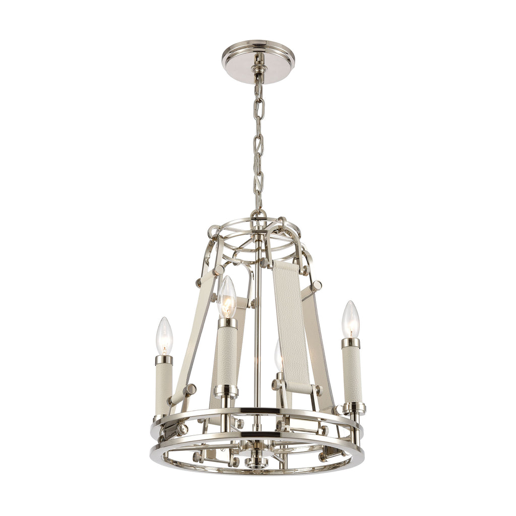 Bergamo - Chandelier - Polished Nickel