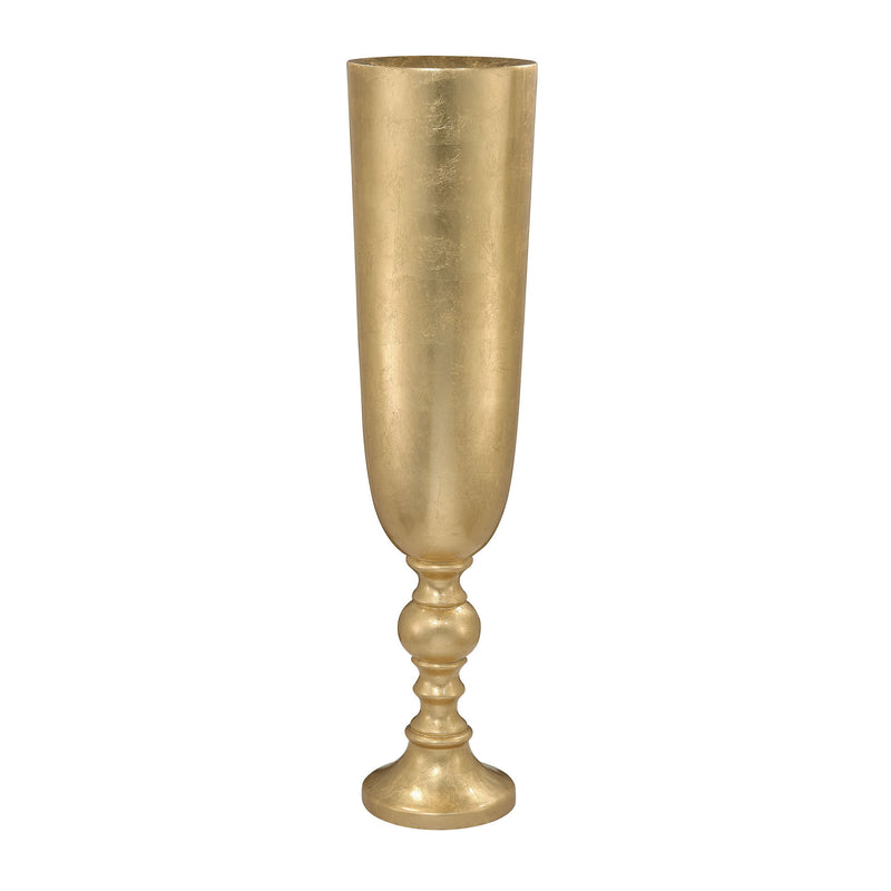 166-001 Narrow Urn Gold Leaf Planter - Free Shipping!, Planter, Dimond Home, - ReeceFurniture.com - Free Local Pick Ups: Frankenmuth, MI, Indianapolis, IN, Chicago Ridge, IL, and Detroit, MI