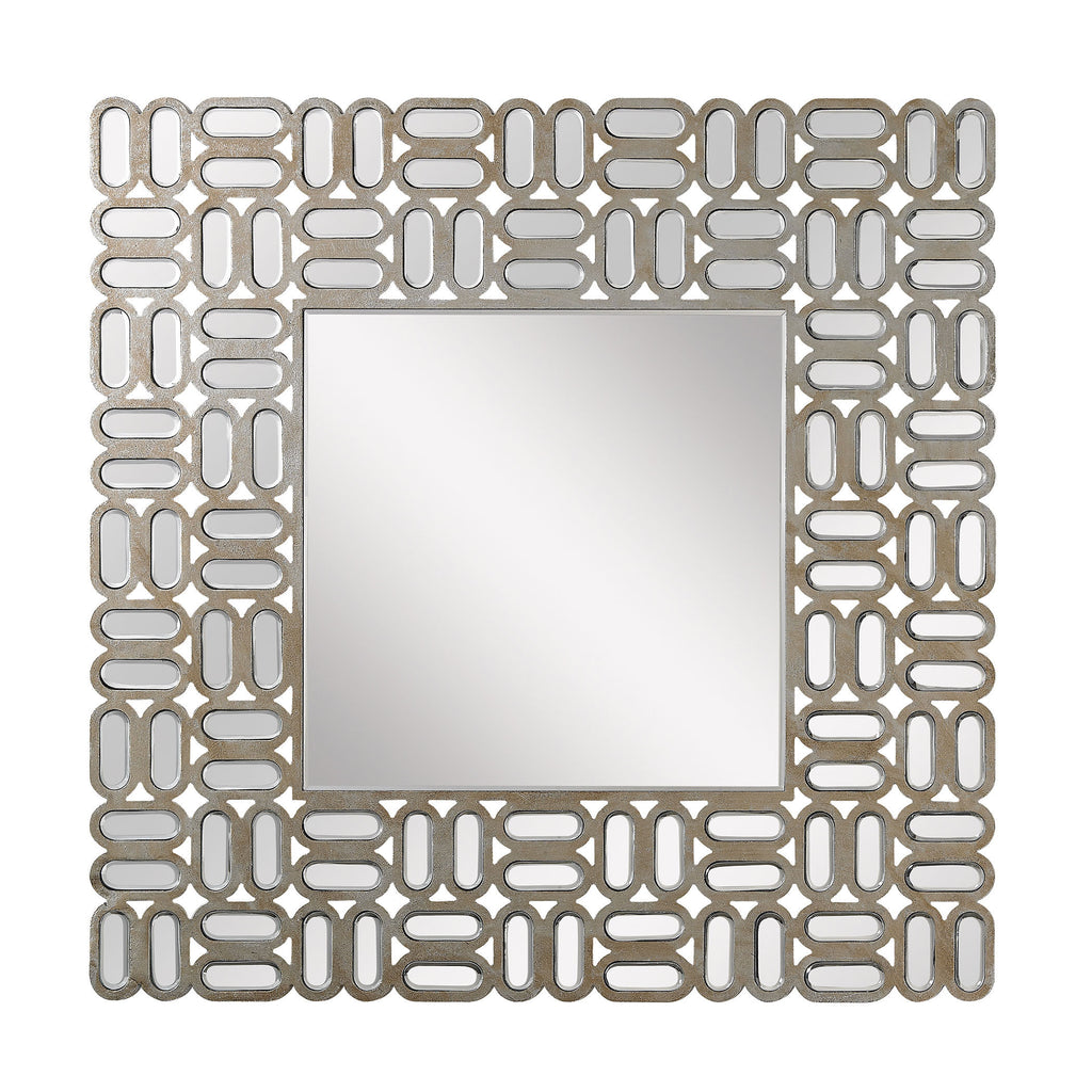 173-002 Square Alternating Oblong Mirror - Free Shipping!, Mirror, Dimond Home, - ReeceFurniture.com - Free Local Pick Ups: Frankenmuth, MI, Indianapolis, IN, Chicago Ridge, IL, and Detroit, MI