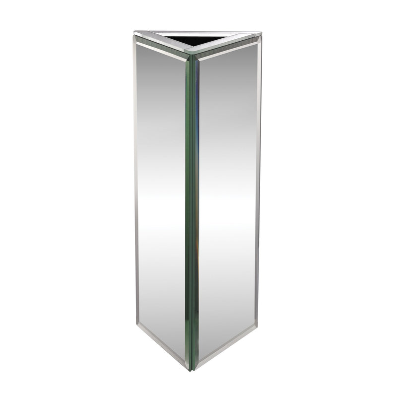 173-018 Triangular Mirrored Vase - Small - Free Shipping!, Vase/Urn, Dimond Home, - ReeceFurniture.com - Free Local Pick Ups: Frankenmuth, MI, Indianapolis, IN, Chicago Ridge, IL, and Detroit, MI