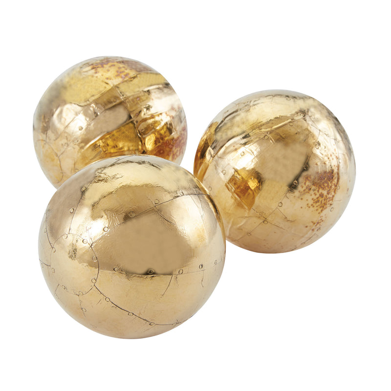 178-021/S3 German Silver Metallic Orbs - Free Shipping!, Accessory, Dimond Home, - ReeceFurniture.com - Free Local Pick Ups: Frankenmuth, MI, Indianapolis, IN, Chicago Ridge, IL, and Detroit, MI