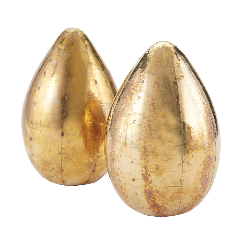 178-024/S2 German Silver Metallic Eggs, Accessory, Dimond Home, - ReeceFurniture.com - Free Local Pick Ups: Frankenmuth, MI, Indianapolis, IN, Chicago Ridge, IL, and Detroit, MI
