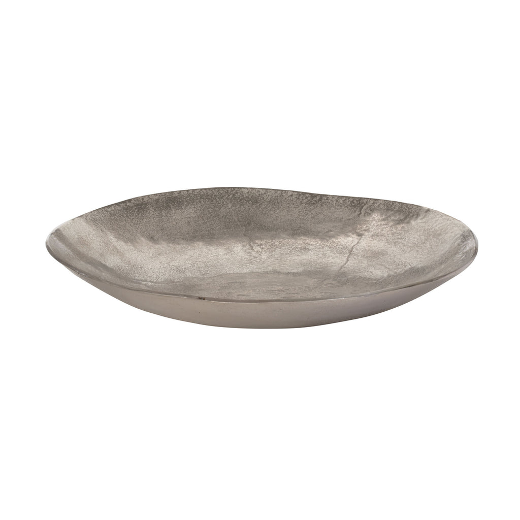 179013 Silver Cement Dish  - Free Shipping!, Dish, Dimond Home, - ReeceFurniture.com - Free Local Pick Ups: Frankenmuth, MI, Indianapolis, IN, Chicago Ridge, IL, and Detroit, MI